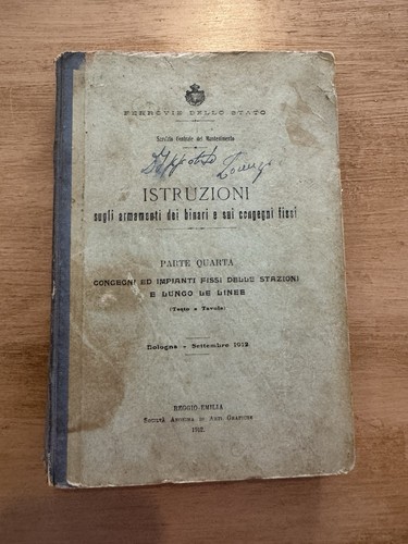 Libro antico ferrovie - ferrovie, dello
