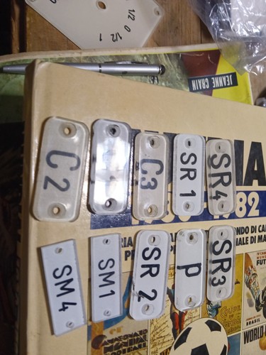Stock targhe ferrovie dello - stock,