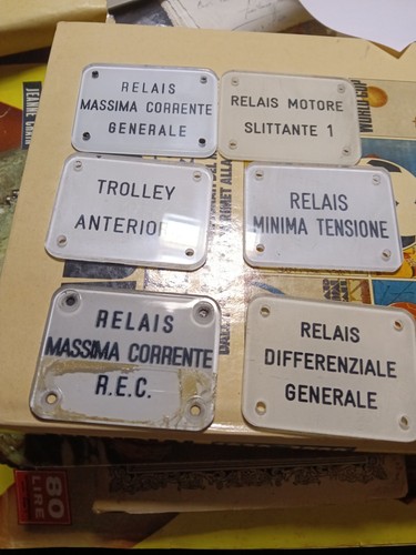 Stock targhe ferrovie - stock,